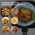 thumbnail image 7 of Air Fryer Silicone Bakeware, Oven Baking Tray, Round Reusable Air Fryer Silicone Liners, Green, 7.48inch, 7 of 7