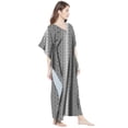 thumbnail image 3 of eloria Weave Printed Women's Oversized Maxi Kimono Kaftan Caftan Summer Beach Dress, 3 of 5
