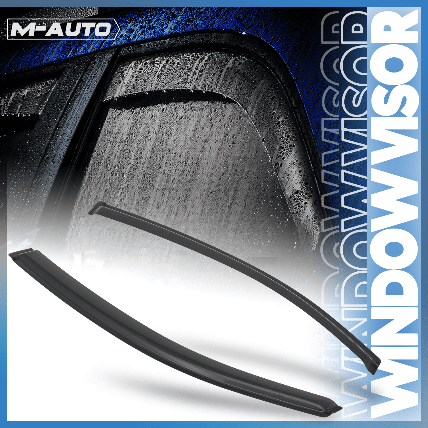 M-AUTO 2Pcs Smoke Window Visor Shade Vent Wind Rain Sun Deflector for 2012 2013 2014 2015 Honda Civic 2-DR