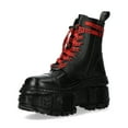 thumbnail image 5 of New Rock Boots WALL126CCT-C1 Unisex Metallic Black Leather Platform Gothic Boots 45, 5 of 6