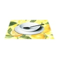 thumbnail image 3 of Ryvnso Placemats Set of 4 Watercolor Lemon Leaves Dining Mats Heat-Resistant Non-Slip Washable Table Mat, 3 of 8