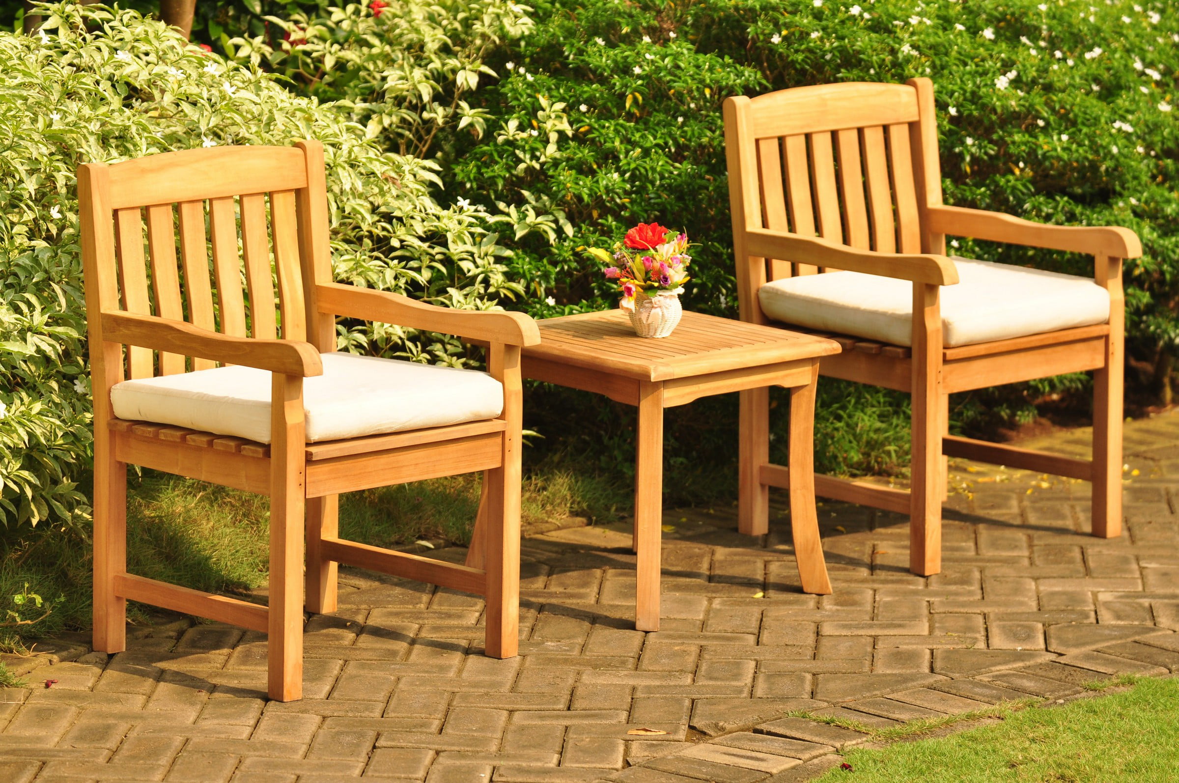 Giva Grade-A Teak Wood Dining Arm Chair Outdoor Garden Patio Furniture New 