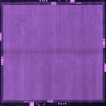 thumbnail image 1 of Ahgly Company Indoor Square Abstract Purple Modern Area Rugs, 7' Square, 1 of 4