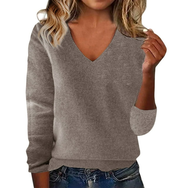 Women's Pullover Sweater European And American Solid Color Loose Ladies Sweater Spring And Autumn One Word Shoulder Exposed Shoulder Hood Sweater Features:, Women's Pullover Sweater XXXL
