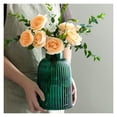 thumbnail image 1 of Transparent Glass Striped Vase Delicate Hydroponic Container Desktop Flower Arrangement Living Room Dining Table Flower Vase, 1 of 3