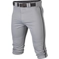 thumbnail image 1 of Pantalón de béisbol Easton RIVAL+, braguita con ribetes gris/negro para jóvenes, 1 of 4