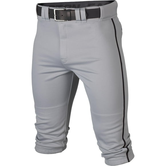 Pantalón de béisbol Easton RIVAL+, braguita con ribetes gris/negro para jóvenes