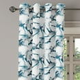 thumbnail image 3 of Ambesonne Grommet Curtain, , 50"x96", Ivory and Slate Blue, 3 of 5