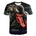 thumbnail image 1 of Marvel 2022 New Boys Summer Venom 2 Camiseta con estampado 3D Cuello redondo Camiseta de manga corta Casual Loose Hip Hop Niños Camisetas divertidas Tops3T zhangyuxiang CONDUJO, 1 of 2
