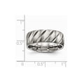 thumbnail image 6 of Titanium Polished Diamond Cut Ring Size: 11; for Adults and Teens; for Women and Men, 6 of 6