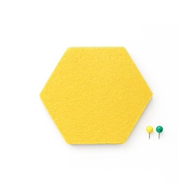 Multifuncional innovador hexagonal fieltro etiqueta de la pared removible autoadhesivo EVA Abanopi 12mm