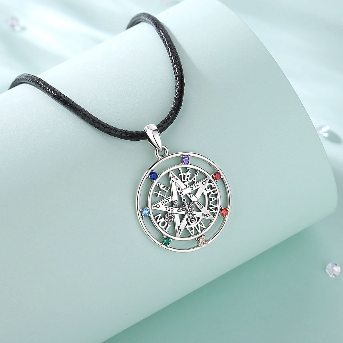 Pentagram Collier Seven Archange Amulette Protection Pentacle