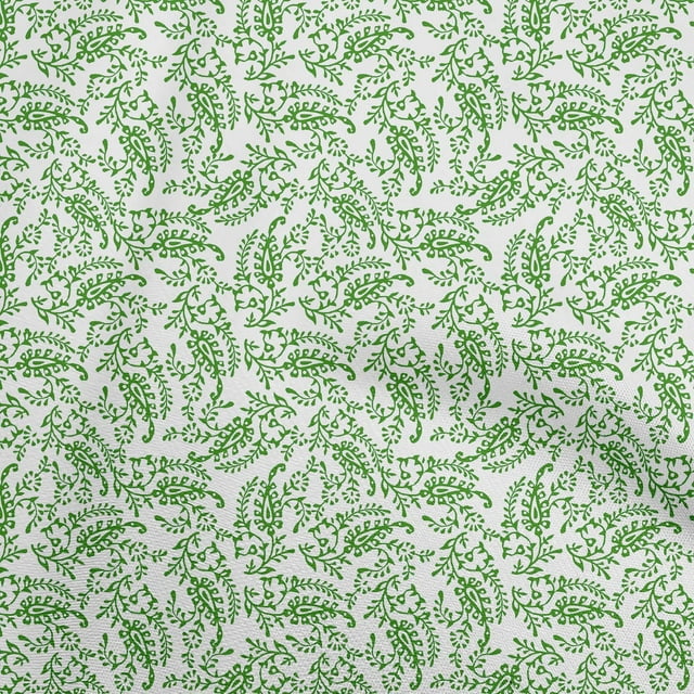 oneOone Silk Tabby Green Fabric Block Craft Projects Decor Fabric Printed By The Yard 42 Inch Wide-6W