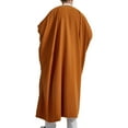 thumbnail image 5 of FAHUOMU Men's Muslim Robe Casual Long Sleeve Crew Neck Tunic Thobe for Men Arabic Clothes for Men Arab Robe Caftan, 5 of 7