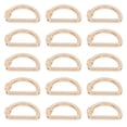 thumbnail image 3 of 20 piezas Anillos en D de metal Anillos en D de boca cerrada serpentina Hebilla de aleación de zinc Anillos en D de bolsa de bricolaje para correas de equipaje de mano, 3 of 10