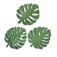 thumbnail image 2 of PONPRNGY Monstera Coaster Set, 3 Count, Green Leaf Wooden Drink Coasters, Non Slip, Anti Stain, Heat Resistant, 2 of 6