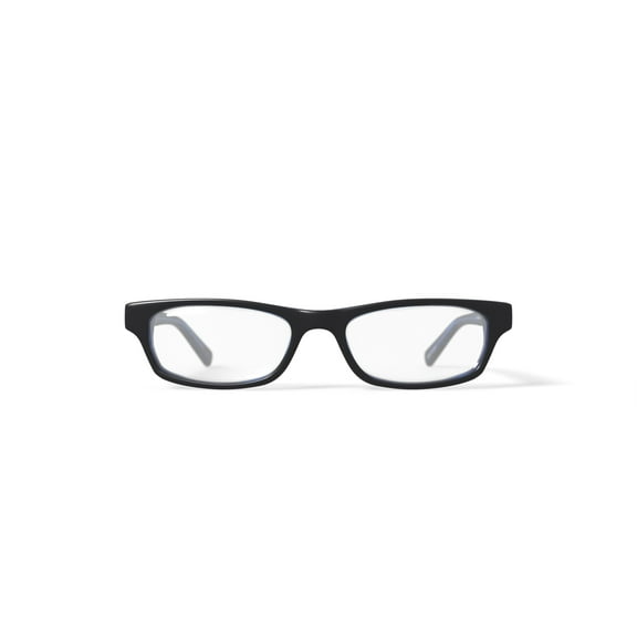 Walmart Youth FM14043 Rectangular Prescription Eyeglasses with Case, Black/Blue