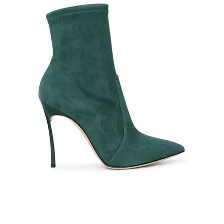 

CASADEI STIVALETTO BLADE IN SUEDE VERDE
