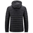 thumbnail image 4 of FDGIU Men's Versatile Quilted Puffer Jacket, Hooded Winter Coat with Hood, Warm Windproof Insulated Outerwear, 4 of 7