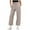 Khaki, variant on Efsteb Womens High Waist Casual Solid Color Sweatpants with Drawstring and Functional Pockets for Fall and Winter Khaki XL