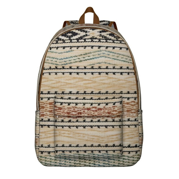 Floral Pattern Laptop Backpack for Girls, Boho Chic School Bag with Double Zipper and Large Capacity Compartments