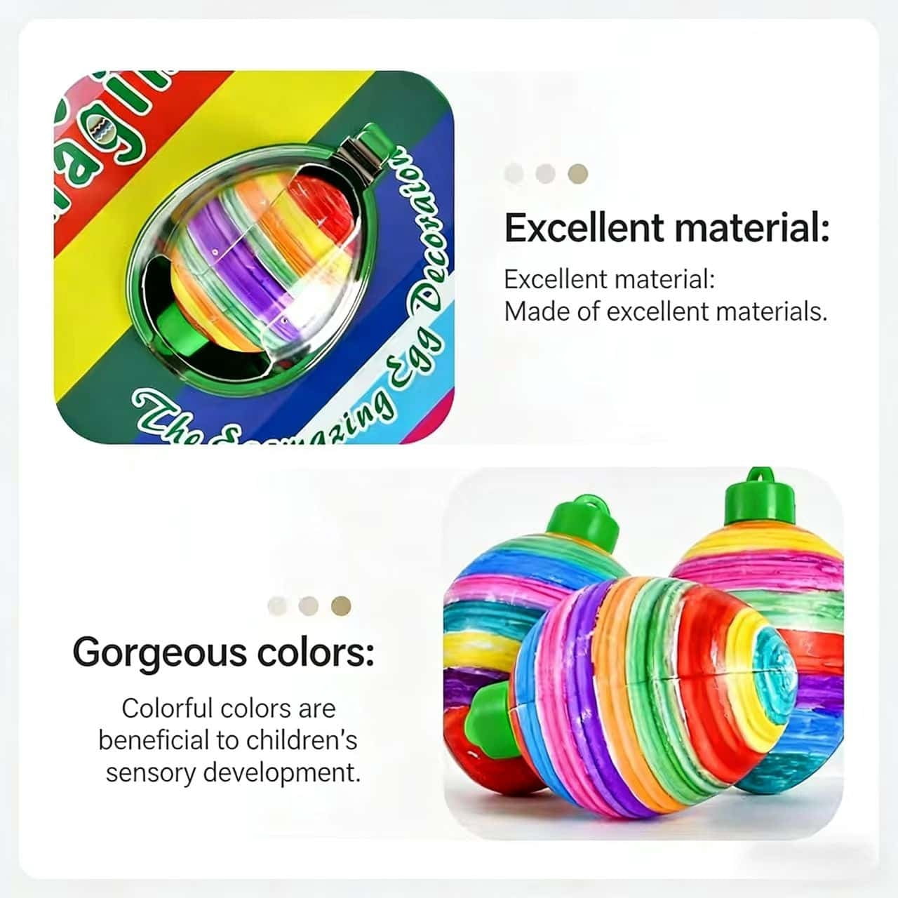 Easter Egg Decorating Kit for Kids, Electric DIY Egg Painter Spinner, Rainbow Graffiti Egg Coloring Machine, Creative Easter Egg Painting Toy for Holiday Craft Activities