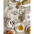 thumbnail image 4 of Farmhouse Dandelion Kitchen Dish Towels for Drying Dishes Set of 2, Spring Modern Country Flower Black Beige Waffle Weave Microfiber Hand Tea Bathroom Towels Quick Dry & Absorbent Towel 15.7x23.6, 4 of 7