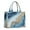 Blue Gold Wave, variant on Large Capacity Tote Bag,Blue Gold Wave Marble Pattern Handbag Fashion Luxury Tote Bag,15.7"x13"x 5.1" Inches,Laptop Compatible