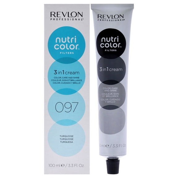 Revlon Nutri Color Cream - 097 Turquoise , 3.4 oz Hair Color