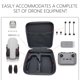 thumbnail image 4 of Baúles de almacenamiento, bolsa de almacenamiento para drones - Estuche rígido de viaje, caja protectora compatible con la mayoría de drones plegables, resistente a arañazos y a la lluvia (gris) Bolsa, 4 of 8