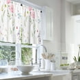 thumbnail image 2 of LALILO Kitchen Curtains and Valances Set of 3 36" Green Window Treatment Tiers for Window Decor, 2 of 5