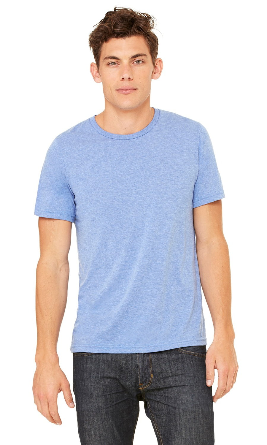 The Bella + Canvas Unisex Triblend Short Sleeve T-Shirt - BLUE TRBLND ...