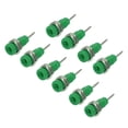 thumbnail image 1 of 2mm Banana Socket, High Accuracy Technology Banana Connector Panel Socket High Speed Transmission High Conductivity  For Electronic Instruments Green, 1 of 8