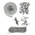 thumbnail image 3 of Cousin DIY Jewelry Making Metal Findings Starter Pack, 75 Pc, Gunmetal Finish, 3 of 8