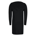 thumbnail image 5 of GuangCheng Womens Hooded Open Front Cardigans Cable Knitted Chunky Fall Long Sweaters Coats, 5 of 8