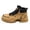 Yellow, variant on Mens Thick Sole Work Boots Wear Resistant Lightweight Breathable Casual Outdoor Shoes (Green, 6.5)