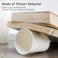 thumbnail image 3 of 100 Count - 8 oz. White Paper Disposable Cups Hot/Cold Beverage Drinking Cup, 3 of 5