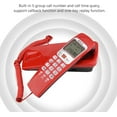 thumbnail image 4 of Landline Telephone, Crystal Button Corded Phone with FSK/DTMF Caller ID Wall Mount Function for Home, 4 of 5