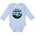 thumbnail image 3 of Inktastic Mom's Hiking Buddy with Mountains and Trees Boys or Girls Long Sleeve Baby Bodysuit, 3 of 5
