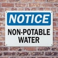 thumbnail image 4 of (2 Pack) Non-Potable Water OSHA Notice Sign 18 Inch X 12 Inch Indoor / Outdoor Rust-Free Aluminum Metal Signs for Workplace, Workshop, and Construction Site, Made in the USA, 4 of 8