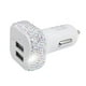 thumbnail image 1 of Scienceny Enchufe del de coche de coche de diamante hecho a mano Accesorios de coche de coche USB de cristal ostentoso Vehículos, repuestos y accesorios Mis No.1 Scienceny VI008713-01, 1 of 6