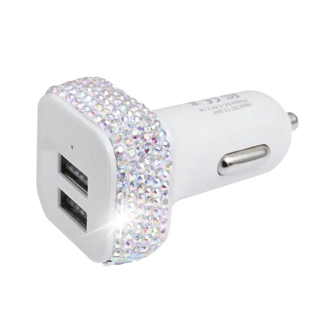 Speravity Enchufe del de coche de coche de diamante hecho a mano Accesorios de coche de coche USB de cristal ostentoso Vehículos, repuestos y accesorios Mis No.1 Speravity VI008713-01