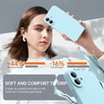 thumbnail image 3 of KOMI for iPhone 16 Case with 2 Screen Protectors - Compatible with Magsafe - Upgraded Camera Protection - Liquid Silicone Protective Phone Case for Men, Women,Girls Ice Blue, 3 of 6