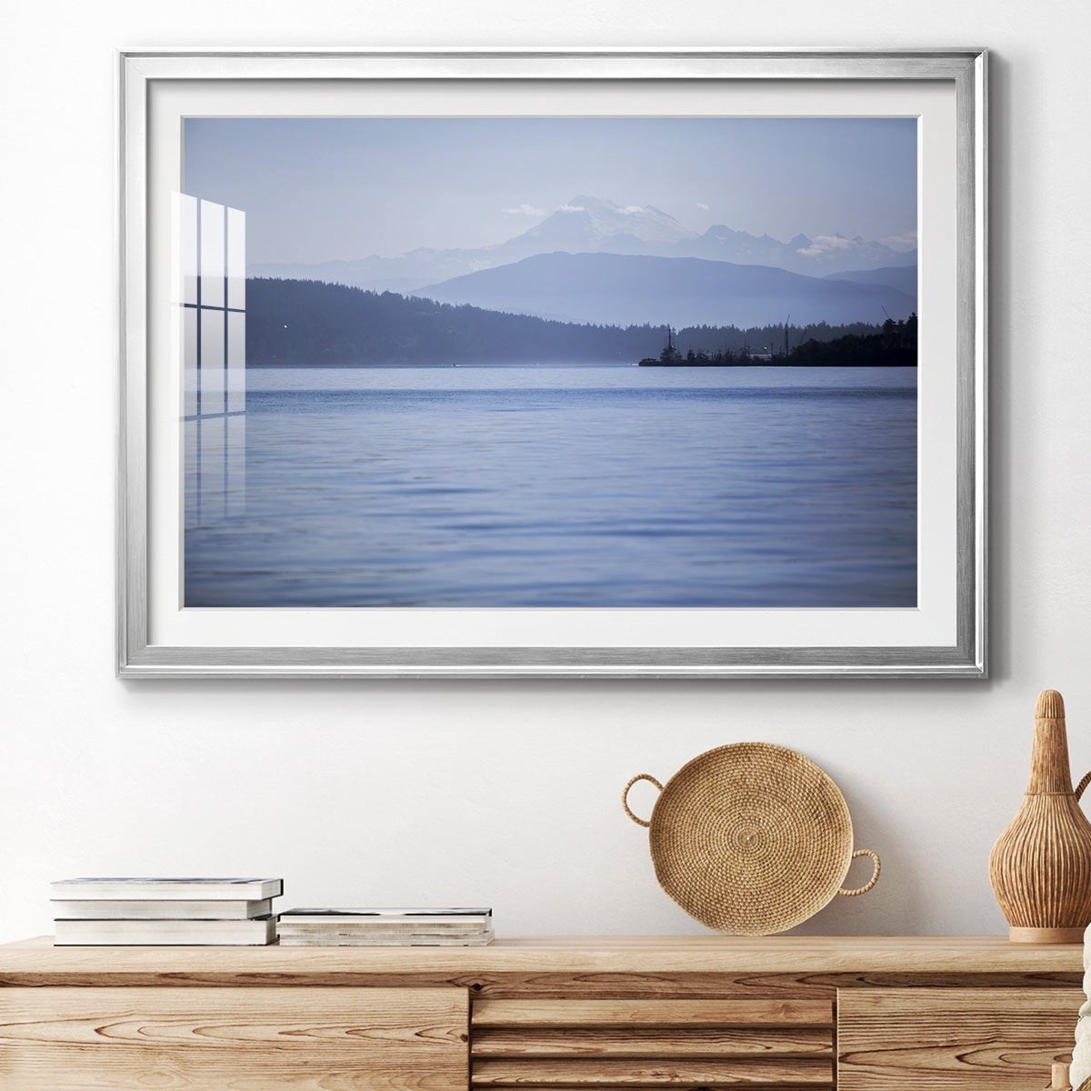 Blue Serenity Premium Framed Print - Ready to Hang
