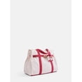thumbnail image 2 of Free Assembly Women's Canvas Tote Handbag with Tote Charm, Natural with Red, 2 of 6