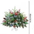 Clearance!Holiday Planter Decorations, 2025 Christmas Holiday Planter Filler, Prelit Xmas Pine