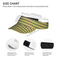 thumbnail image 4 of Kll Sport Sun Visor Hats Ball Caps Empty Top Baseball Sun Cap For Men Women-Mardi Gras Purple Yellow Plaid, 4 of 8