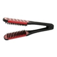 thumbnail image 2 of 1 Piece Hairdressing Hair Straightener Brush, Anti-static Dual-brush Comb, 2 of 7