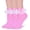 Pink, variant on Women Ruffle Socks,Lace Ankle Frilly Comfortable Princess Socks with Bow, 3 Pairs