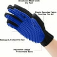 thumbnail image 4 of 2 Pack Pet Gloves, Pet Grooming Bathing Scrub Brush, Grooming Gloves for Long and Short Haired Dogs, Cats, Rabbits and Horses, High Efficiency Pet Hair Removal Gloves, 4 of 5